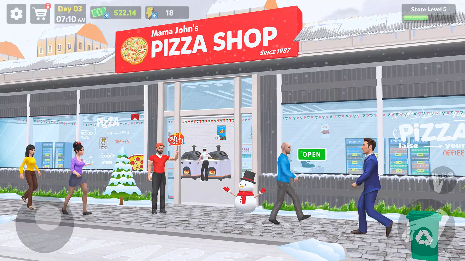 Pizza Shop Simulator 3D Ảnh chụp màn hình 0