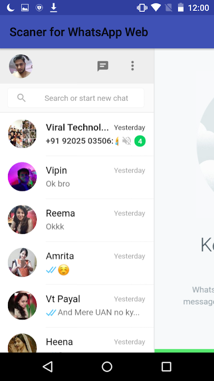 Scaner for WhatsApp Web Tangkapan skrin 1