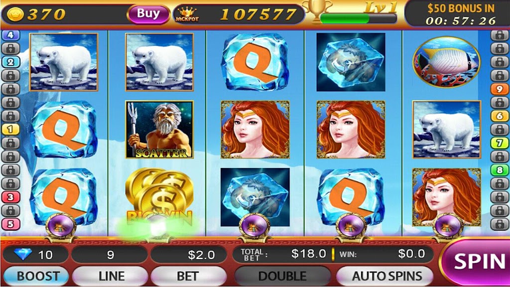 Slots Arctic:Free Slot Machine ဖန်သားပြင်ဓာတ်ပုံ 0