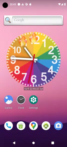 Rainbow Clock Zrzut ekranu 1