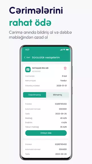 Schermata SMSRadar.az DYP AYNA cərimələr 2