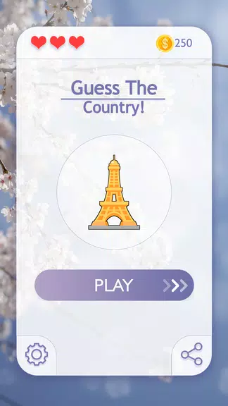 Guess The Country : Quiz Game Captura de pantalla 1
