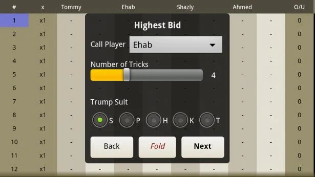 Estimation Scoresheet Screenshot 2