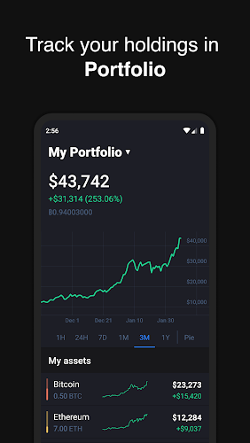 Hodler – Crypto Portfolio Ảnh chụp màn hình 1