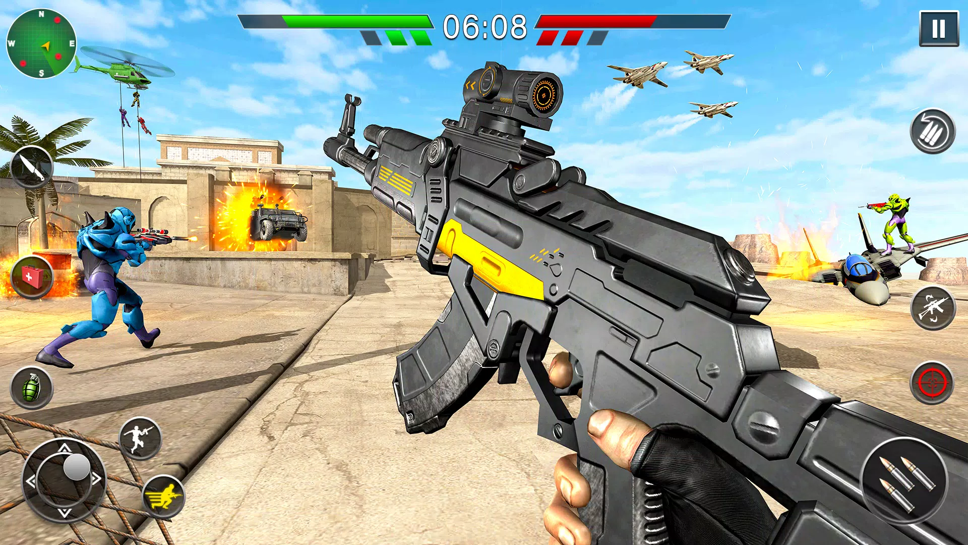 Robot Gun Battle: Offline FPS Screenshot 1