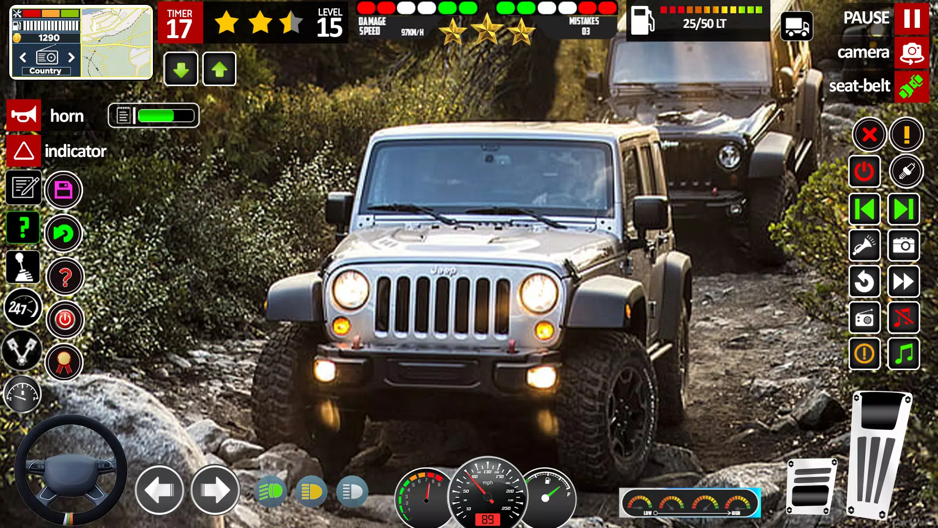 Jeep Driving Game 3d Simulator Ekran Görüntüsü 1