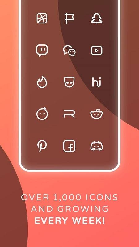 Reev Pro - White Outline Icons Captura de pantalla 2