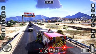 Fire Truck Game:US Firefighter Schermafbeelding 0