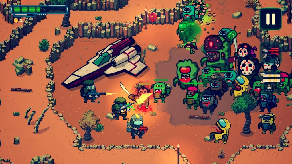 Zombie Space Shooter II Ekran Görüntüsü 2