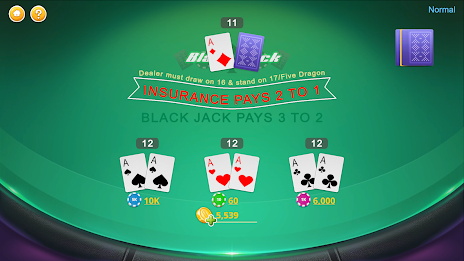 Blackjack - Casino World Zrzut ekranu 2