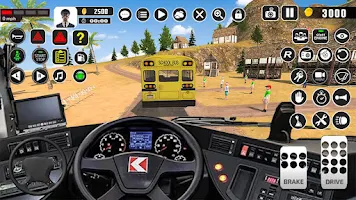 Offroad School Bus Driver Game ภาพหน้าจอ 2