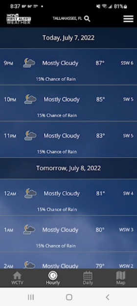 WCTV First Alert Weather 螢幕截圖 0