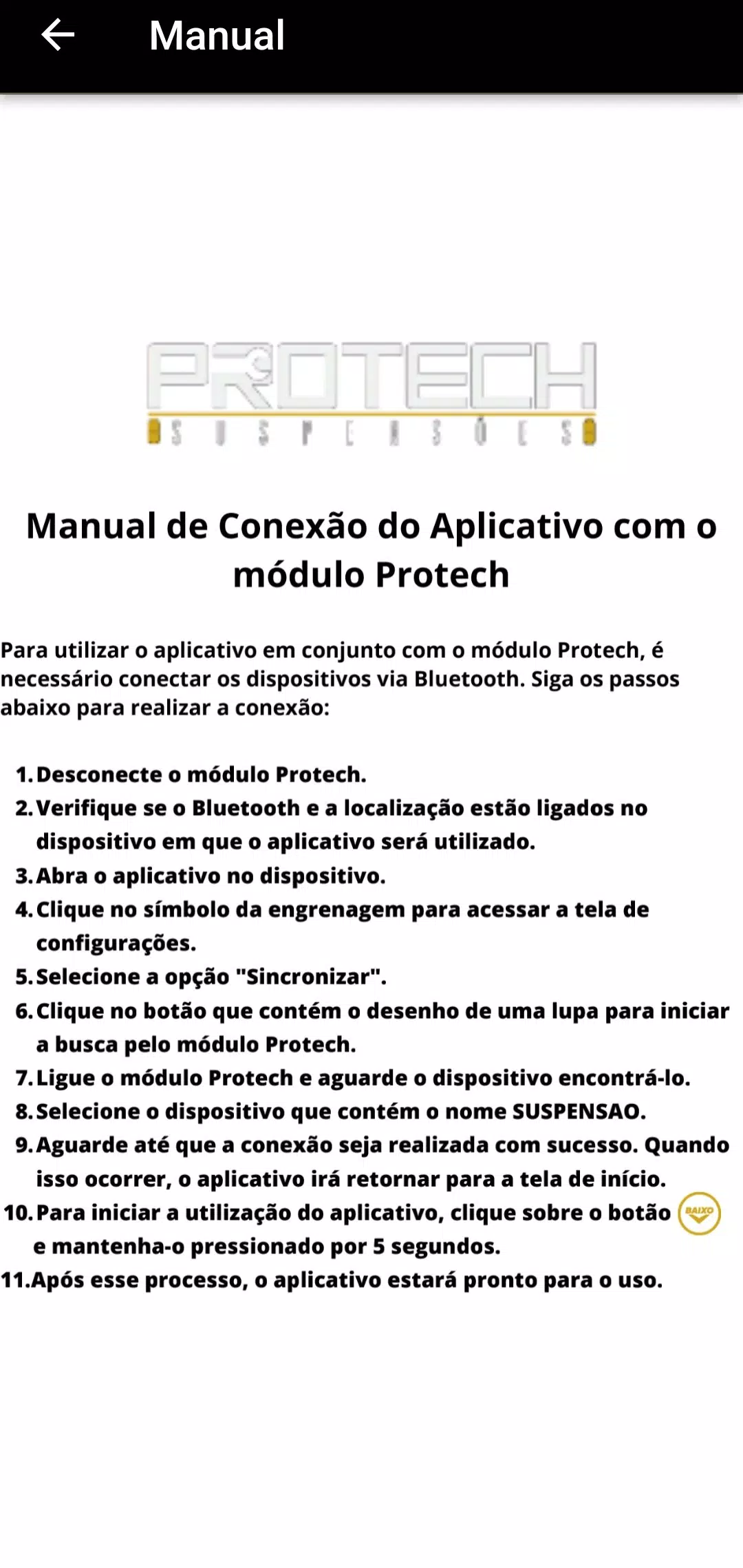 Schermata Protech Suspensões 2