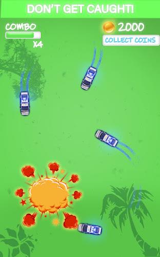 Police Car Escape - Pursuit Car Game Ảnh chụp màn hình 3