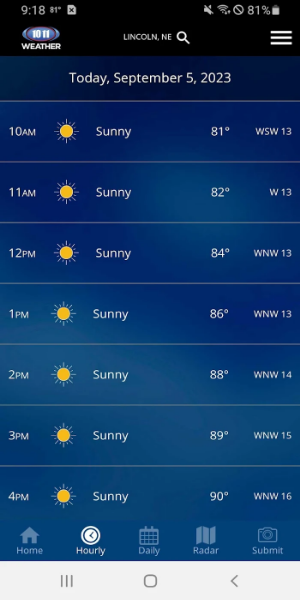 10/11 NOW Weather Ekran Görüntüsü 1