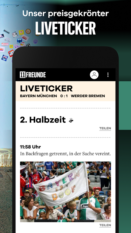 11FREUNDE - News & Liveticker ဖန်သားပြင်ဓာတ်ပုံ 1