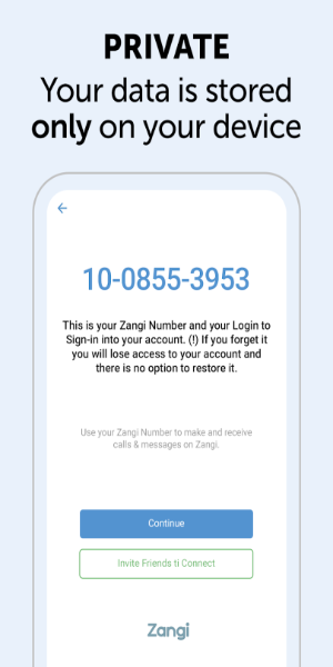 Zangi Private Messenger ภาพหน้าจอ 0
