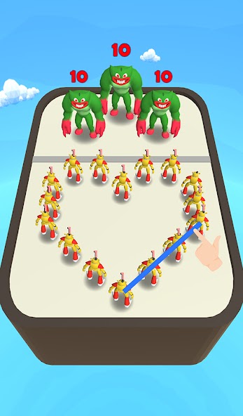 Schermata Merge Monster: Frog Evolution Mod 0