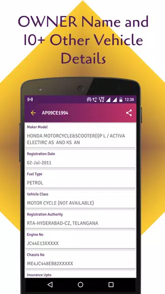 RTO Vehicle Info App & Challan Zrzut ekranu 1