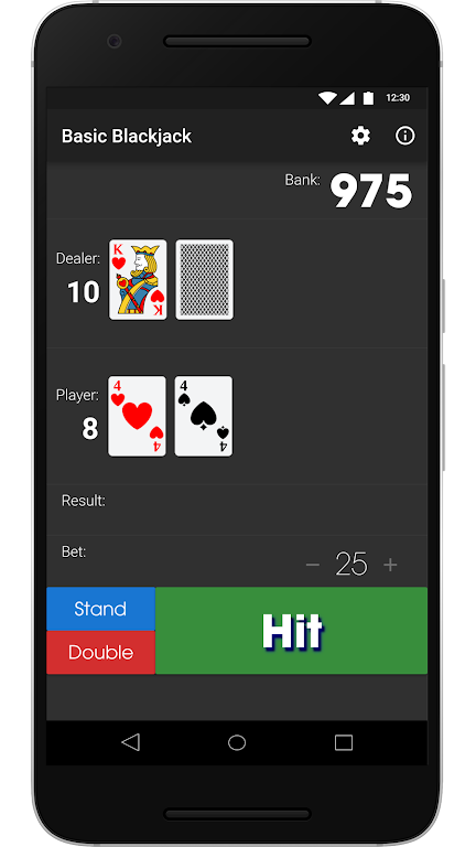 Basic Blackjack 螢幕截圖 1