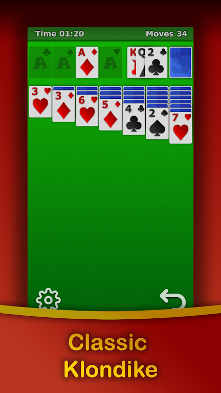 Klondike Solitaire - Free Ảnh chụp màn hình 1