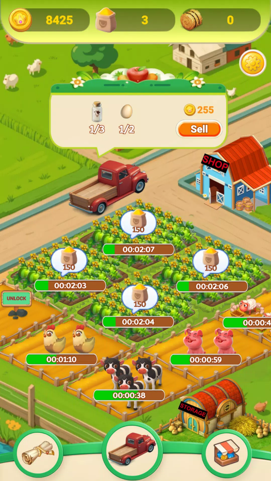 Cozy Town: Farms & Trucks स्क्रीनशॉट 3