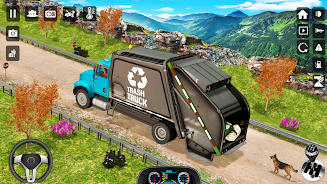 Trash Truck Games Simulator 3D ဖန်သားပြင်ဓာတ်ပုံ 1