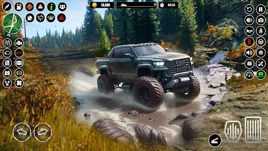 Offroad 4x4 Jeep Rally Driving Captura de tela 1