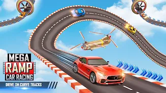 Mega Ramp Car Racing Master 3D Schermafbeelding 2