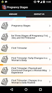 Pregnancy Stages Schermafbeelding 1