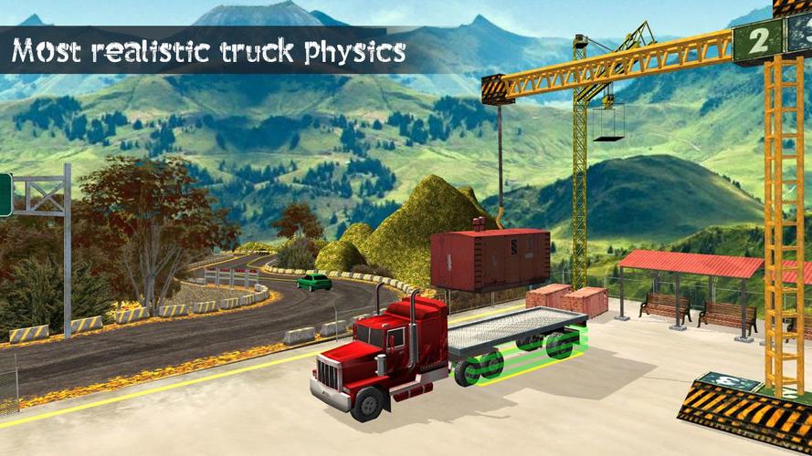 Truck Driving Uphill Simulator स्क्रीनशॉट 0