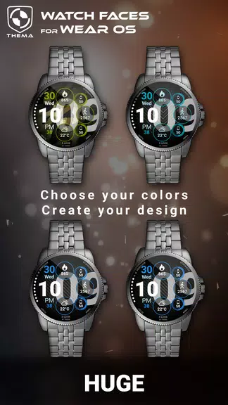 Huge Watch Face Tangkapan skrin 1