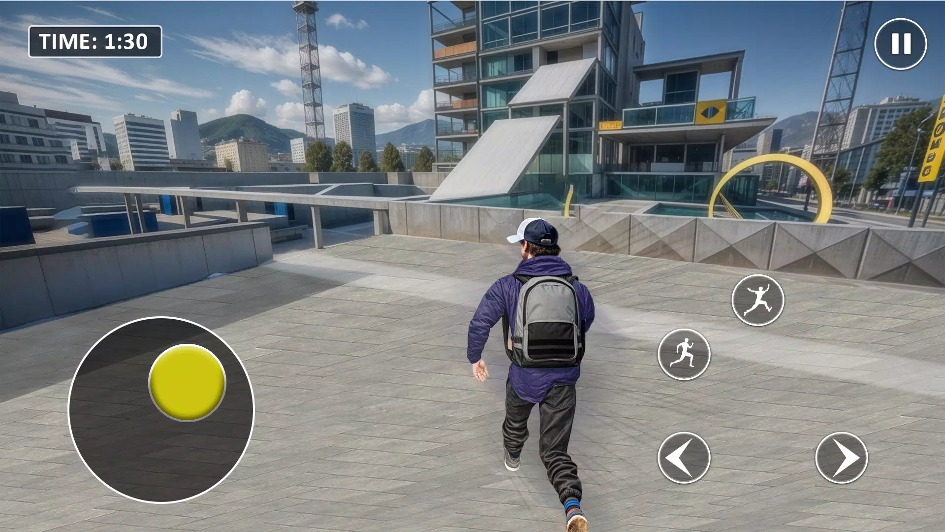 Go Up Rooftop Run Parkour Game ภาพหน้าจอ 3