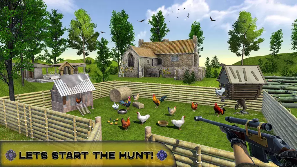 Chicken Hunting Challenge Game Скриншот 0