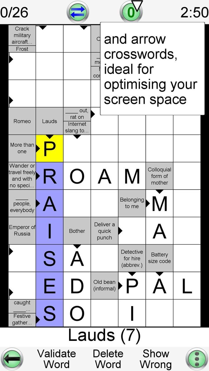 Barred Crossword Screenshot 2