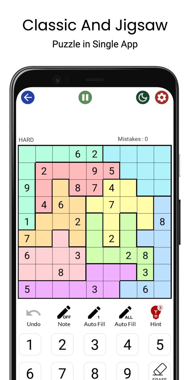 Sudoku - Classic & Jigsaw Captura de pantalla 2