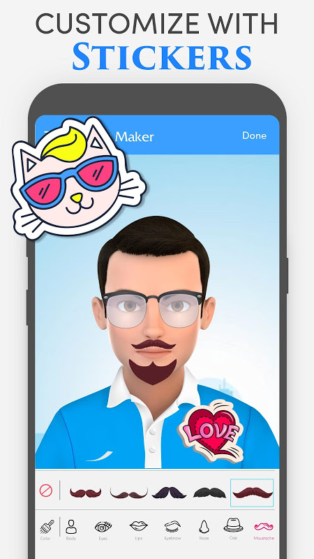 Schermata Avatar Maker: Personal Character, Sticker Maker 1