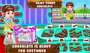 Chocolate Shop Cooking Game ဖန်သားပြင်ဓာတ်ပုံ 3