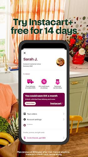 Instacart: Food delivery today স্ক্রিনশট 1