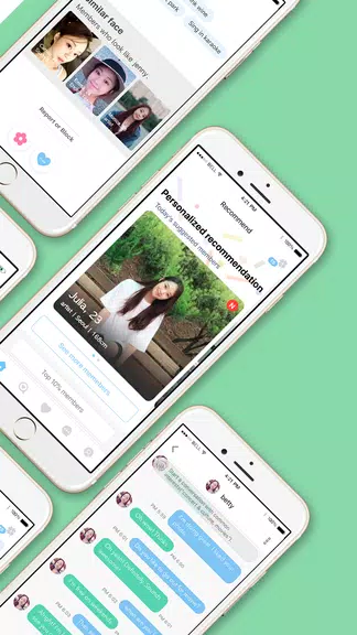 WowU– Face recognition Dating, Meet Singles & Chat ภาพหน้าจอ 1