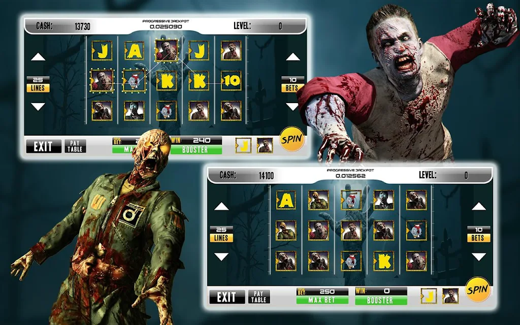 Casino Walking Zombie Slots Machine Capture d'écran 3