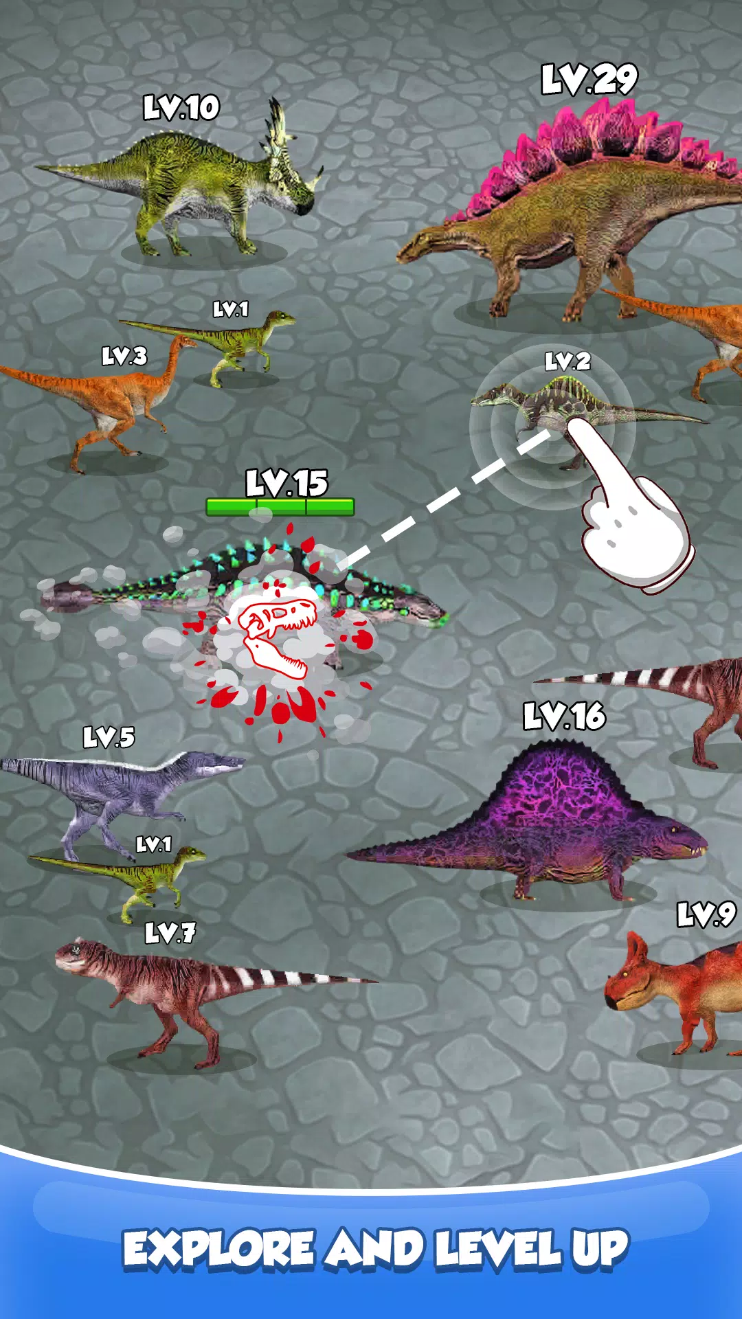 Merge Dino: Survival Monster Schermafbeelding 0