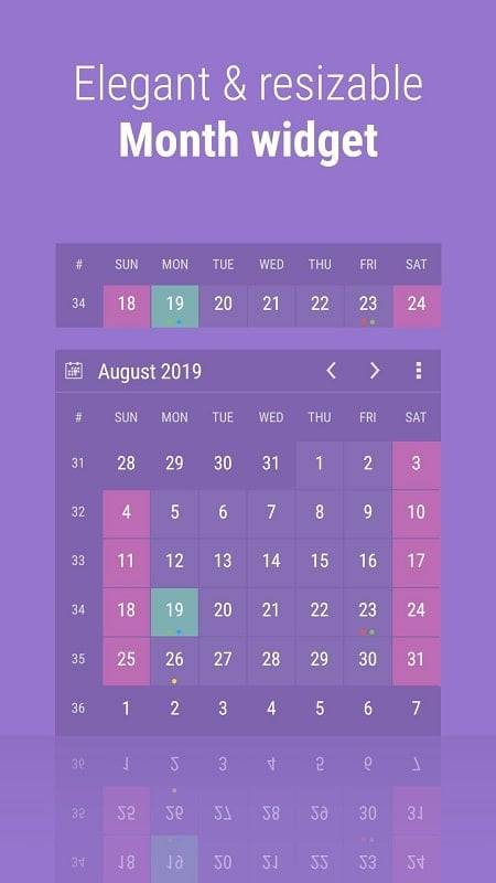 Calendar Widget: Month/Agenda 螢幕截圖 0