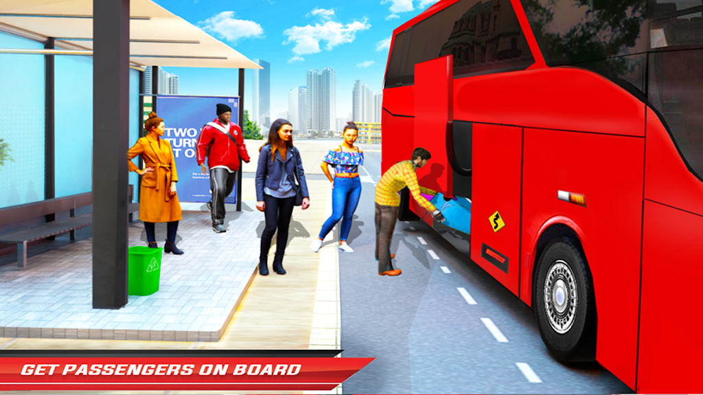 City Coach Bus Driving Sim 3D Screenshot 3