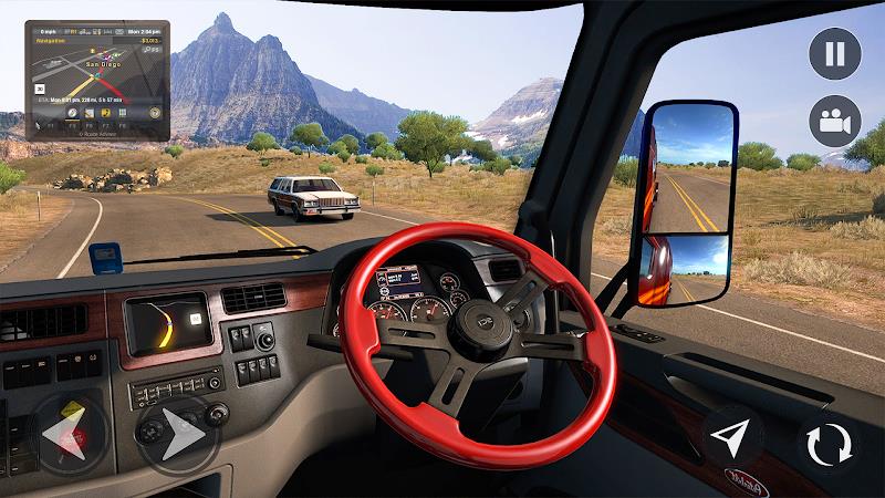 American Truck Driving Games 螢幕截圖 1