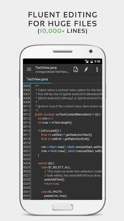 QuickEdit Text Editor Mod Tangkapan skrin 1