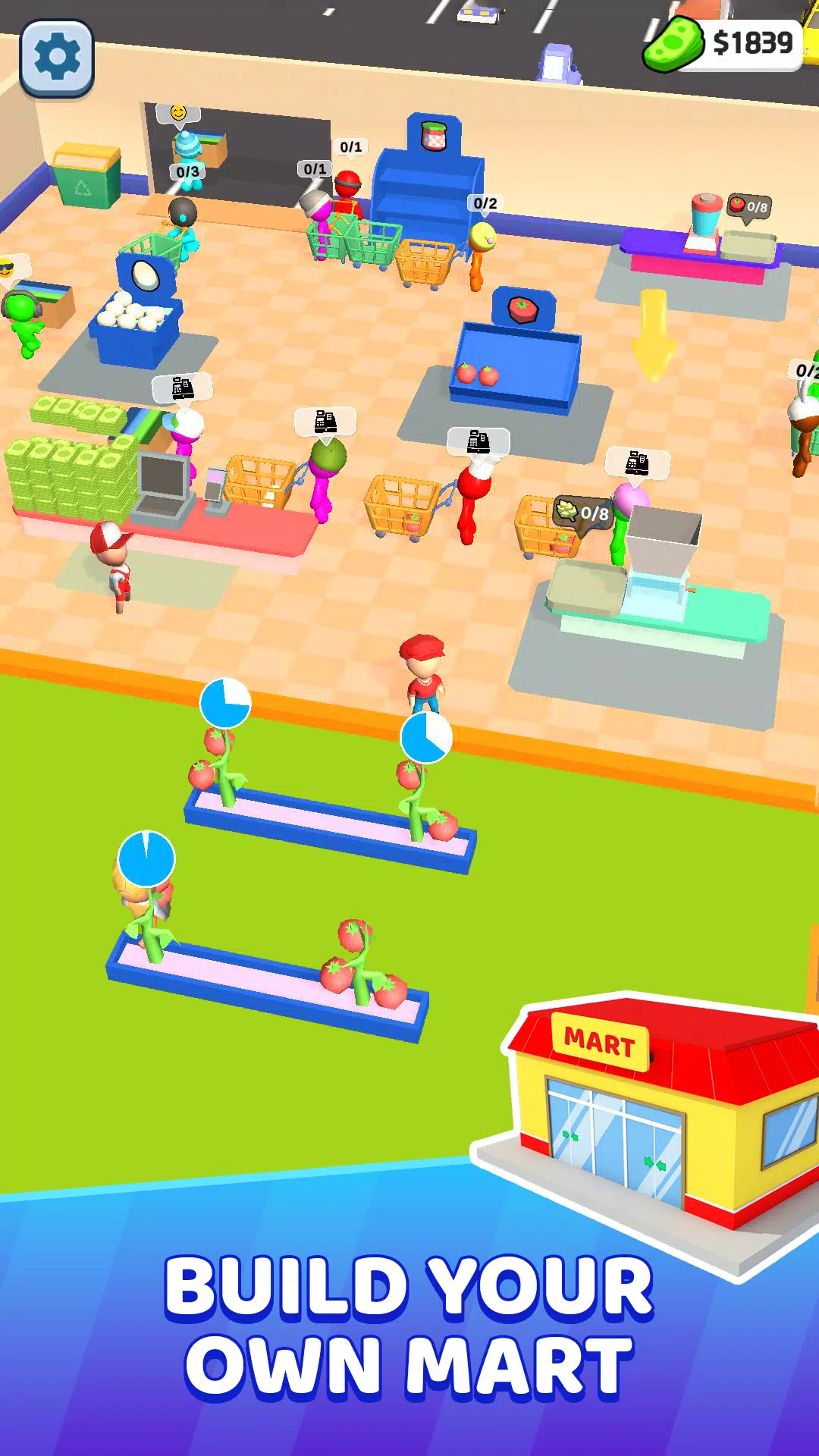 Mart Tycoon Supermarket game 螢幕截圖 1