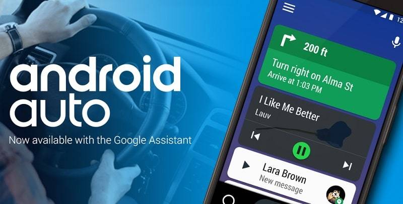 Android Auto – Google Maps, Media & Messaging Schermafbeelding 0