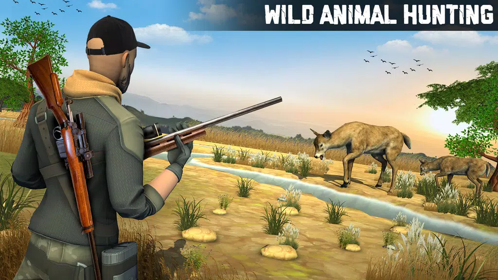 Wild Animal Hunting 3D Offline Ảnh chụp màn hình 0