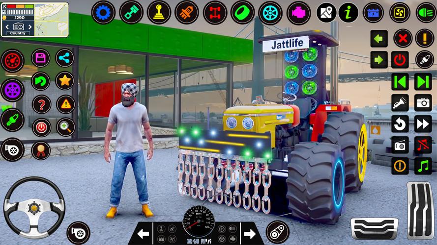 Indian Tractor Tochan Game 3d Ảnh chụp màn hình 1